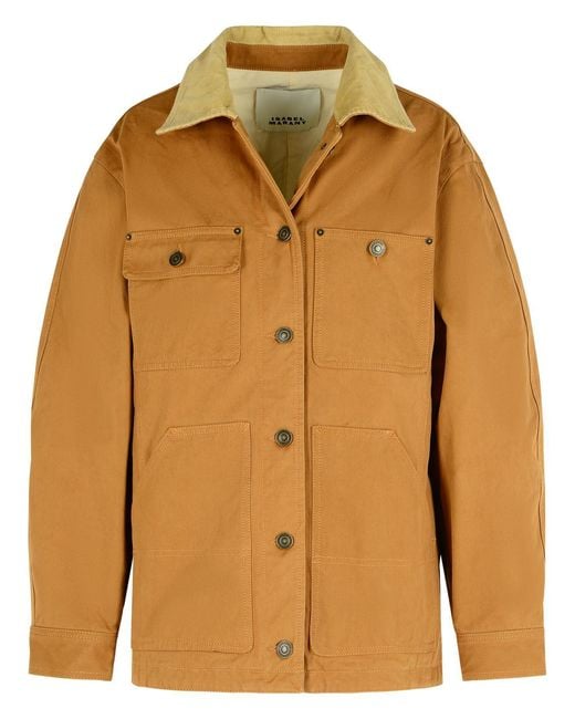 Isabel Marant Brown Ninon' Cotton Cognac Jacket