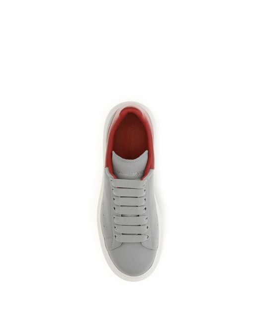 McQueen White Leather Sneakers for men
