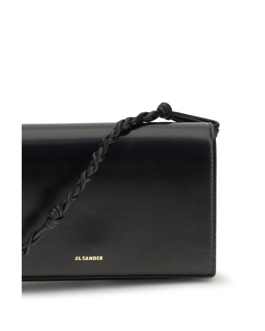 Jil Sander White Wallet Tangle Calf Leather