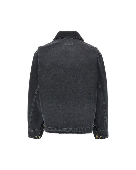 Carhartt Black 'Detroit' Cotton Jacket for men