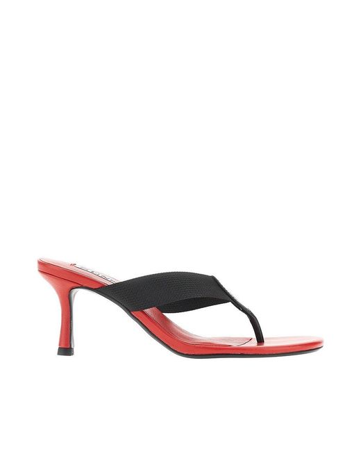 Women's Pink 'Frida' Heeled Thong Slides