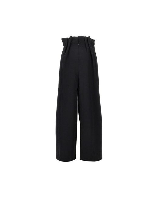 Khaite Black 'Kira' Oversized Pants