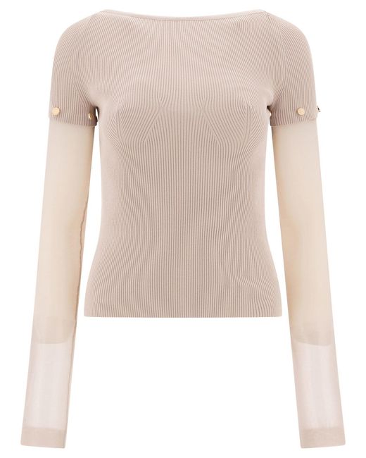Max Mara Natural Crew-Neck T-Shirt T-Shirts
