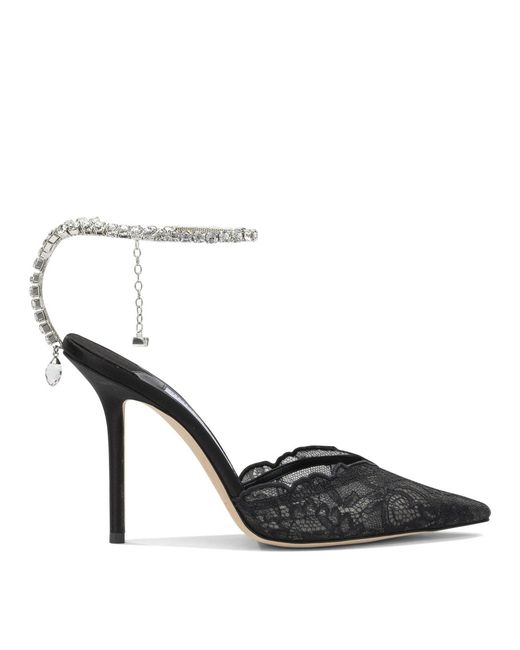 Jimmy Choo Black "Saeda 100Mm" Pumps