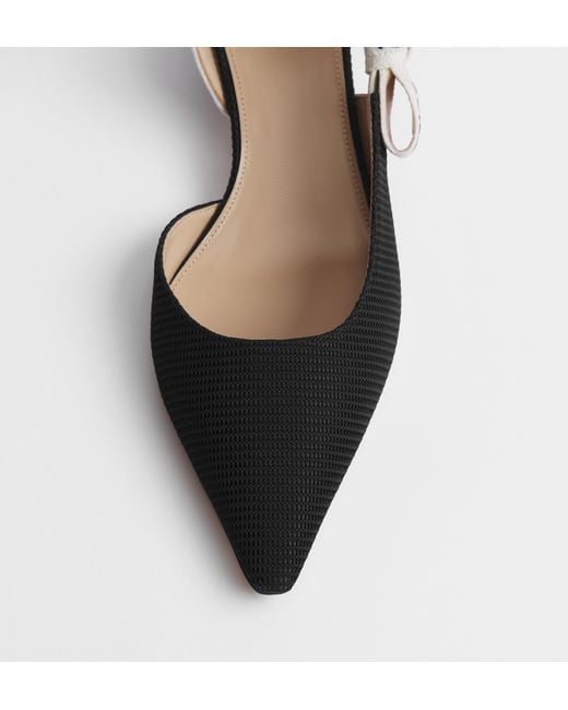 Dior White "J'A 35Mm" Slingback Pumps