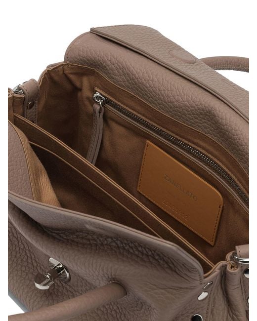Zanellato Metallic Handbags Brown