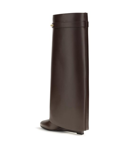 Givenchy Brown Leather Shark Boots