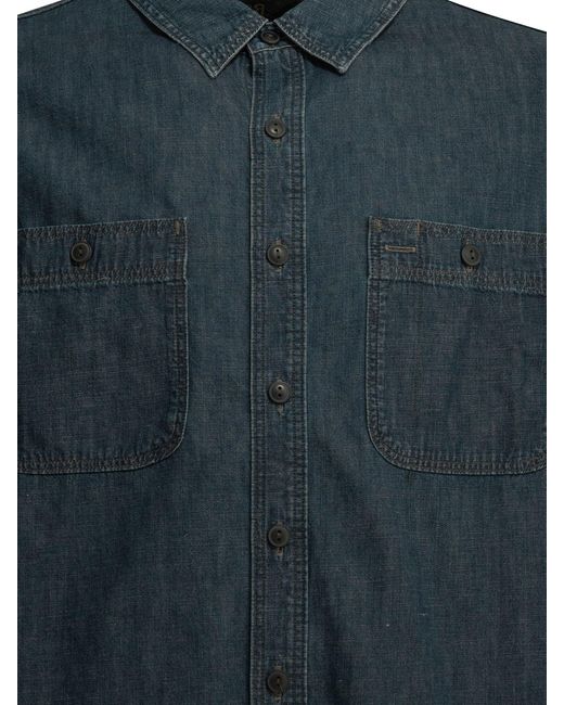 RRL Blue Denim Shirt for men