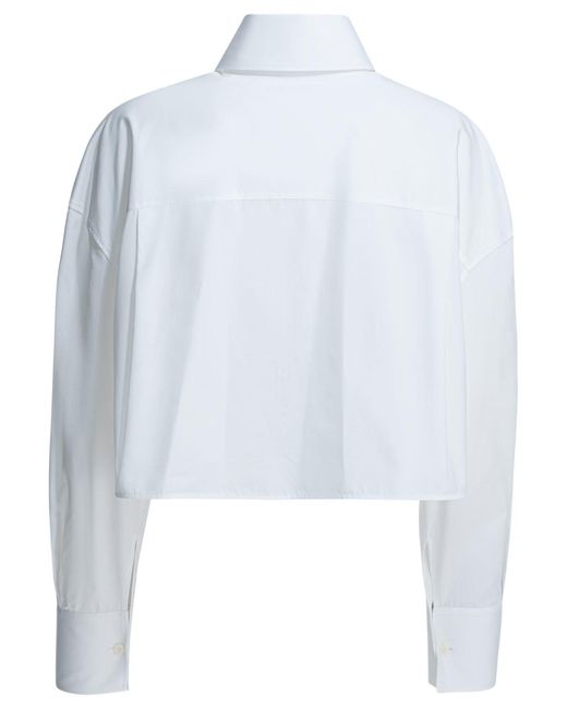 Givenchy White Casual Asymmetrical Shirt