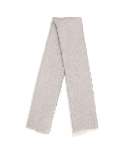 Brunello Cucinelli White Scarves
