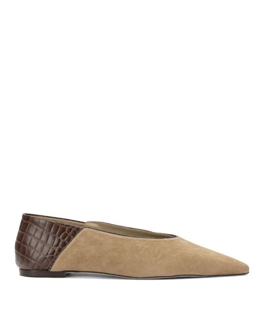 Ammb Milano Brown Leather Ballerinas