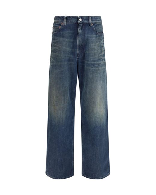 MM6 by Maison Margiela Blue Five-Pocket Pants