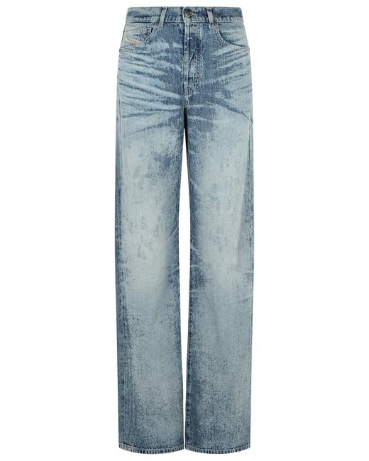 DIESEL Blue 'Sent 1971' Light Cotton Jeans