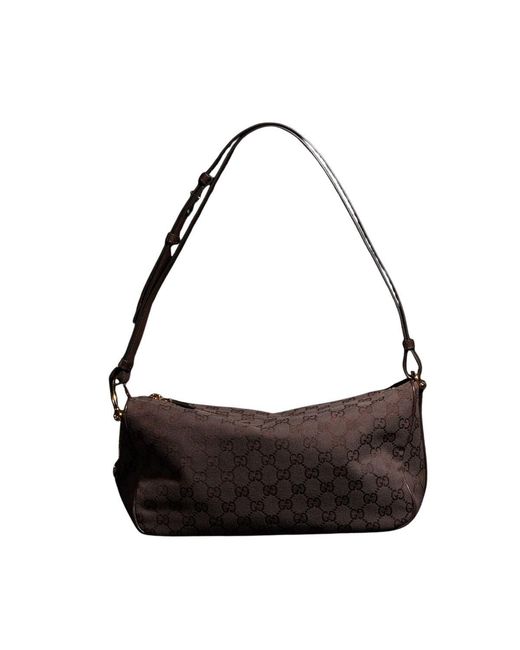 Gucci Black Half Horsebit Medium Shoulder Bag