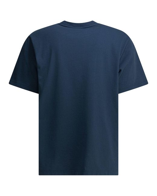 Autry Blue Crew-Neck T-Shirt With Logo for men