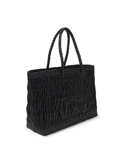 The Row Black Georgica Tote Bag