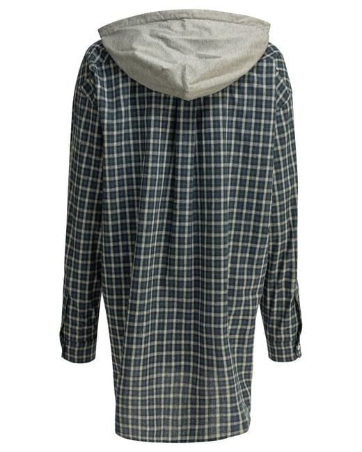 Miu Miu Gray Casual Hooded Shirt