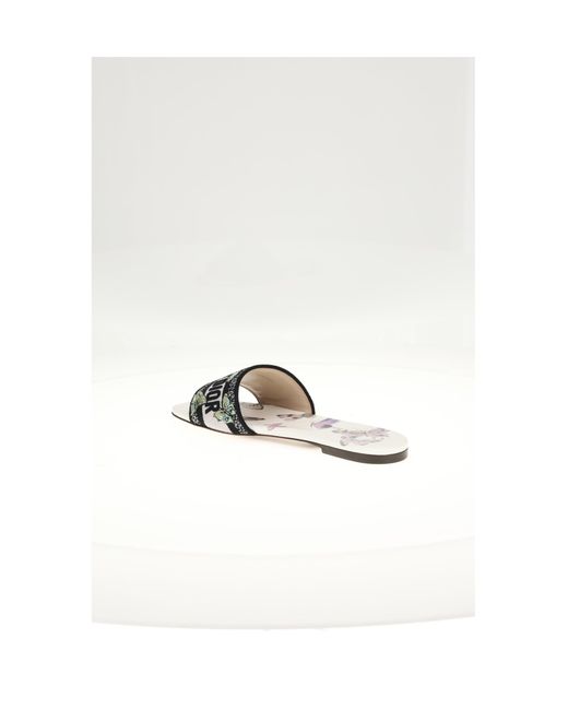 Dior White Dior Dway Slide 0.5Cm