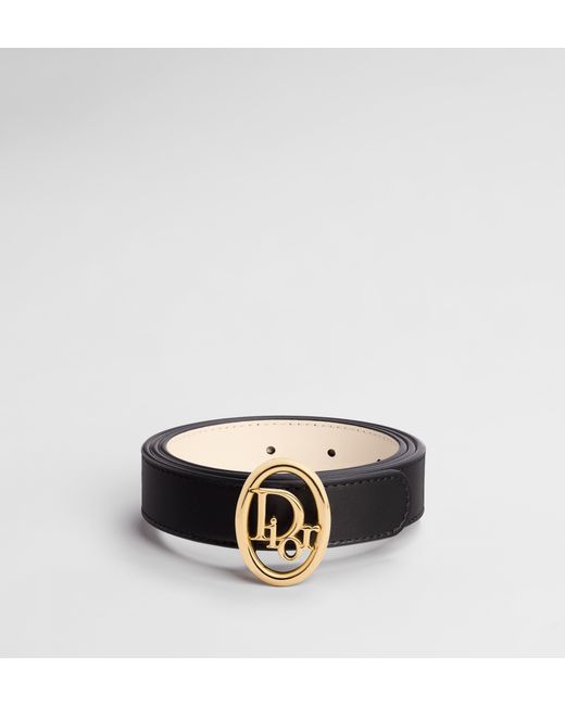 Dior Black Oblique Reversible Belt