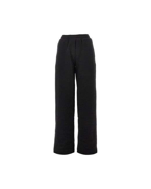 Dolce & Gabbana Black Dg Logo Patch Sweatpants