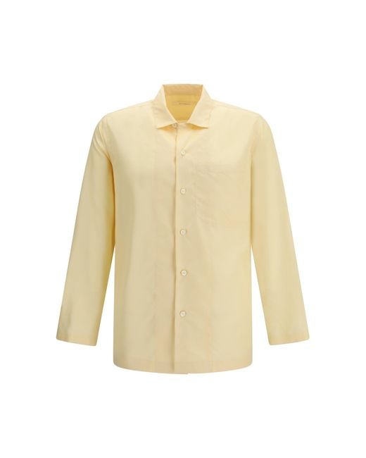 Men's White Shirt Havana Silk