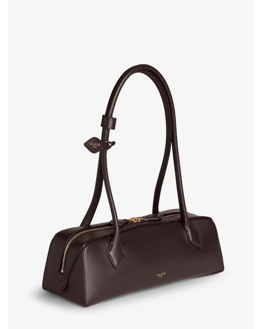 Alaïa White Le Teckel Medium Leather Shoulder Bag