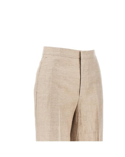 Tagliatore Natural 'Adrianne' Linen-Blend Tailored Suit