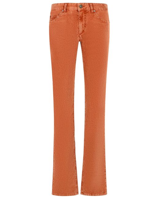 Isabel Marant Orange Rust Cotton Blend Pants