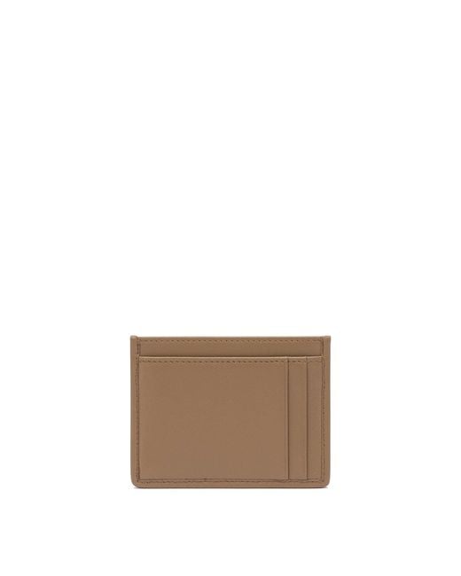 Miu Miu Brown Matelassé Nappa Leather Card Holders
