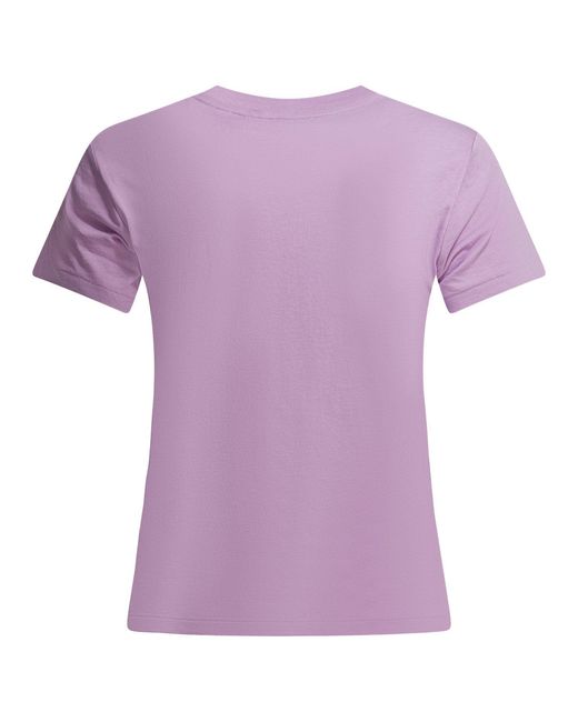Polo Ralph Lauren Purple Cotton Crewneck T-Shirt