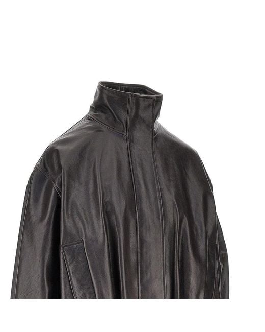 Arma Gray Leather 'Paula' Jacket