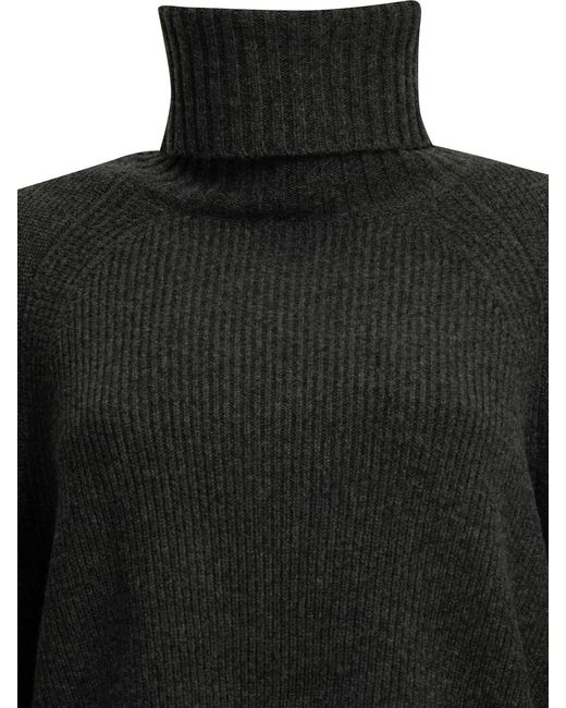 Zimmermann Black Valiant Turtleneck Sweater