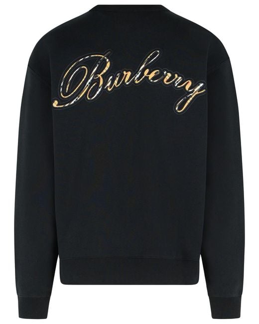 Burberry Blue 'Rowan' Cotton Sweatshirt for men
