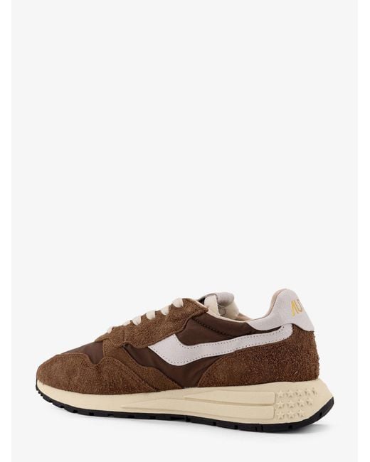 Autry Brown Reelwind Low Suede Sneakers for men