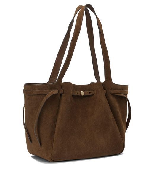 Tory Burch Brown Suede Shoulder Bag