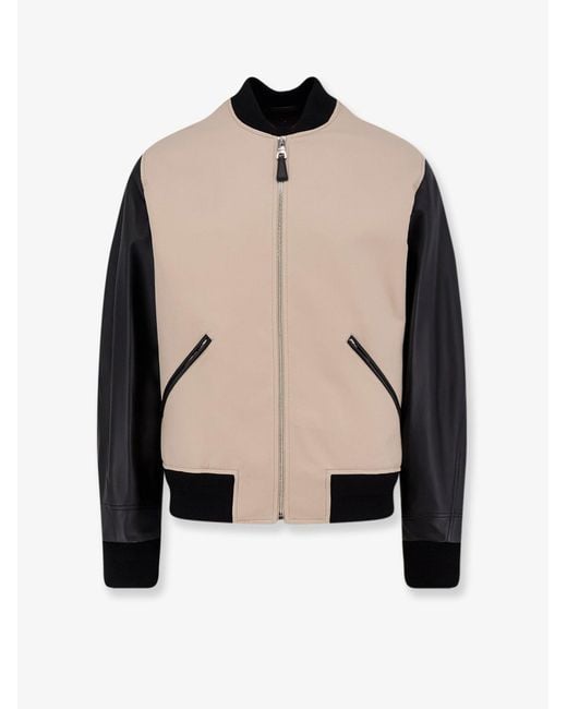 Givenchy Natural Jackets Cotone/Pelle for men
