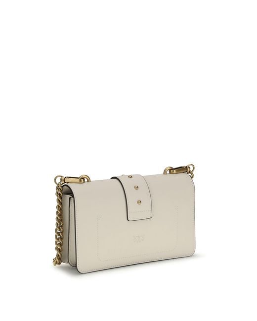 Pinko White Shoulder Bag Love One