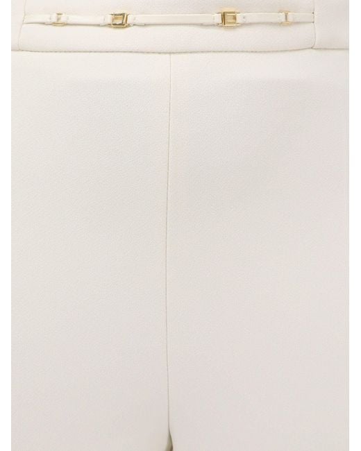 Elisabetta Franchi White Essentials Trousers