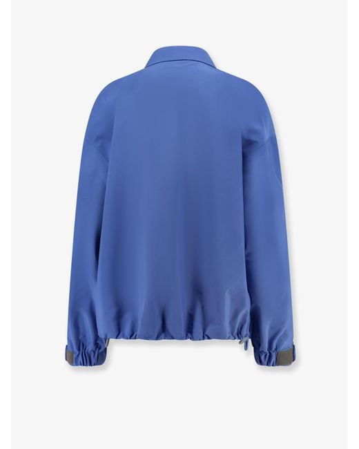 Miu Miu Blue Technical Fabric Jacket