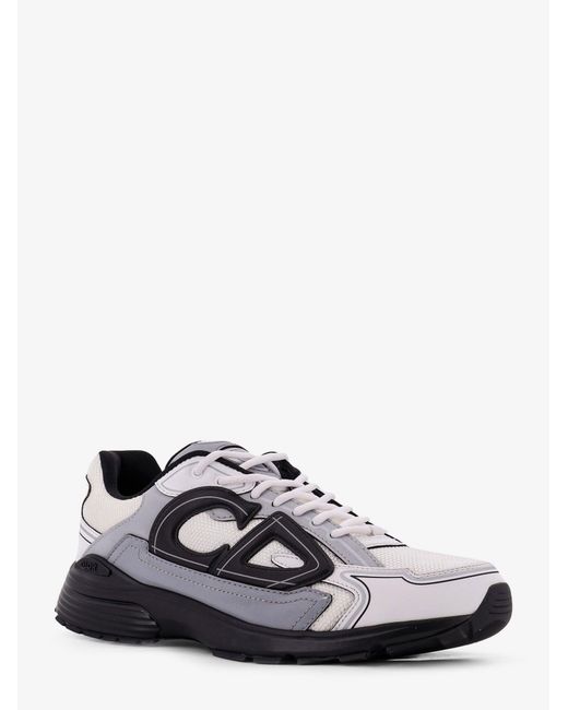 Dior White Nylon Sneakers With Embossed Cd Logo for men