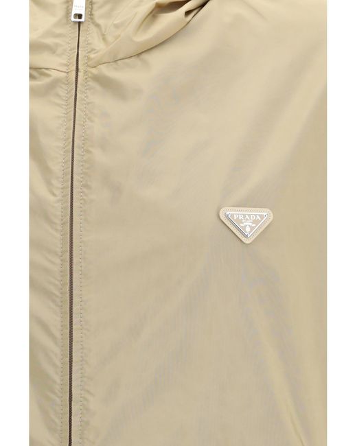 Prada Natural Down Jacket Re-Nylon Reversible for men