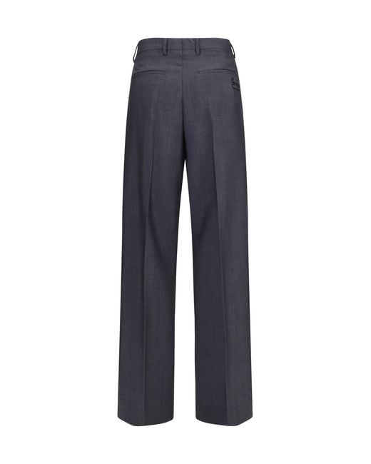 Miu Miu Blue Kid Mohair Pants