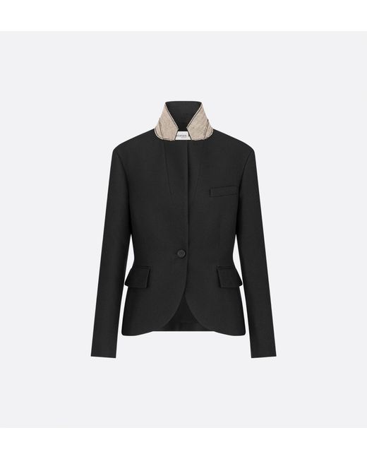 Dior Black Grain De Poudre Jacket