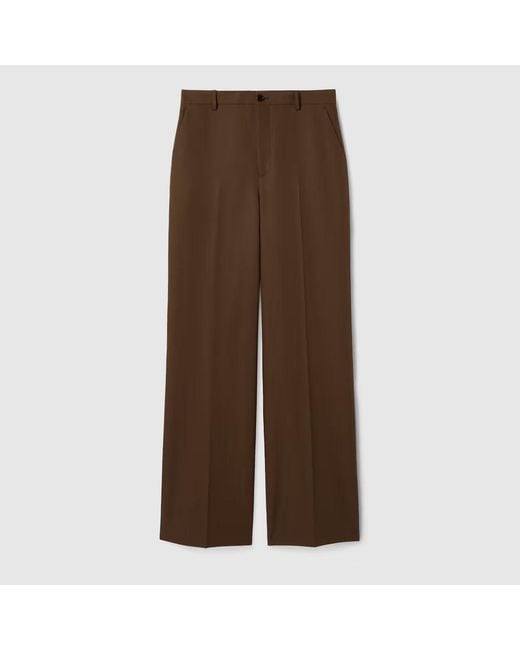 Gucci Brown Wide Fit Pants