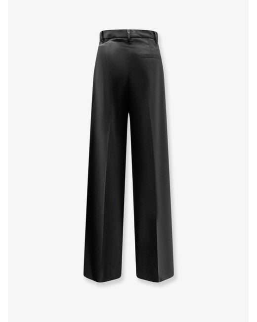 Hevò Black Torreveneri Wool Blend Trousers