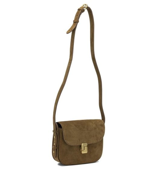 Soeur Green Bellissima Mini Crossbody Bags Brown