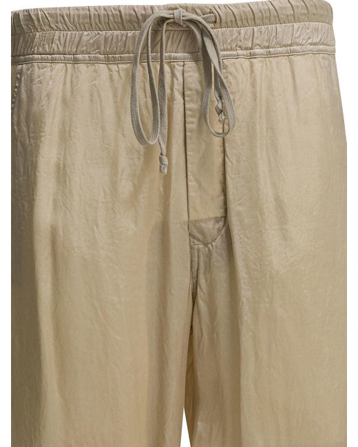 Rick Owens Natural Dietrich Drawstring Pants