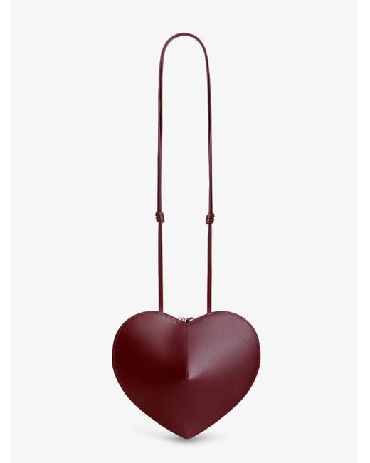 Alaïa Purple Le Coeur Leather Crossbody Bag