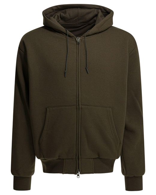 DAIWA PIER 39 Green Zipper Hoodie Sweatshirts for men