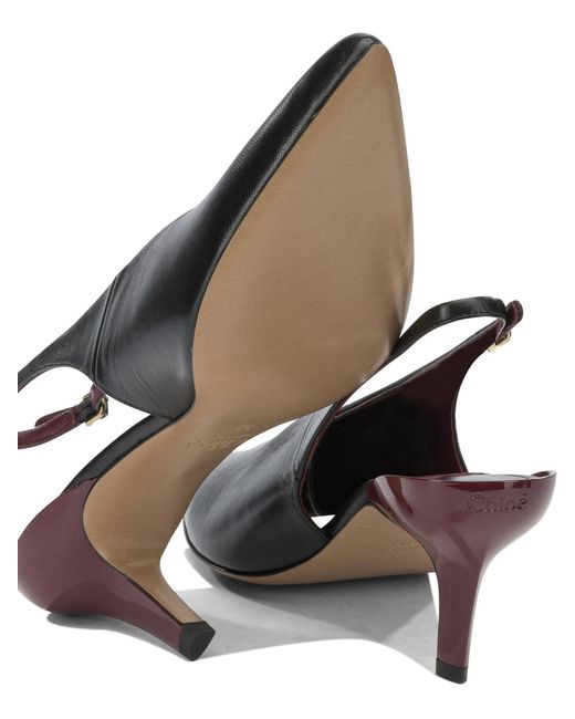 Chloé Black "Suzie 50Mm" Slingback